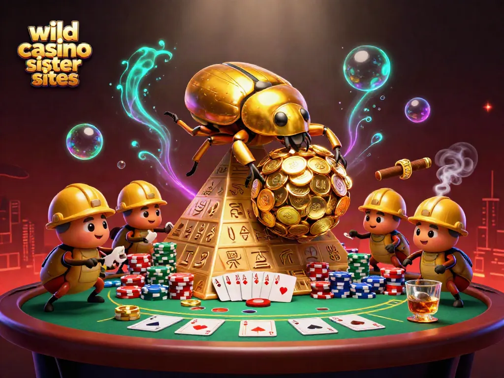 Experience thrilling gameplay at wild casino sister sites with dynamic casino symbols and poker action.