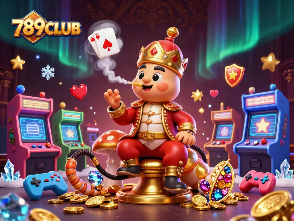 Experience the excitement at 789CLUB with unique games and captivating casino elements in 3D artwork.
