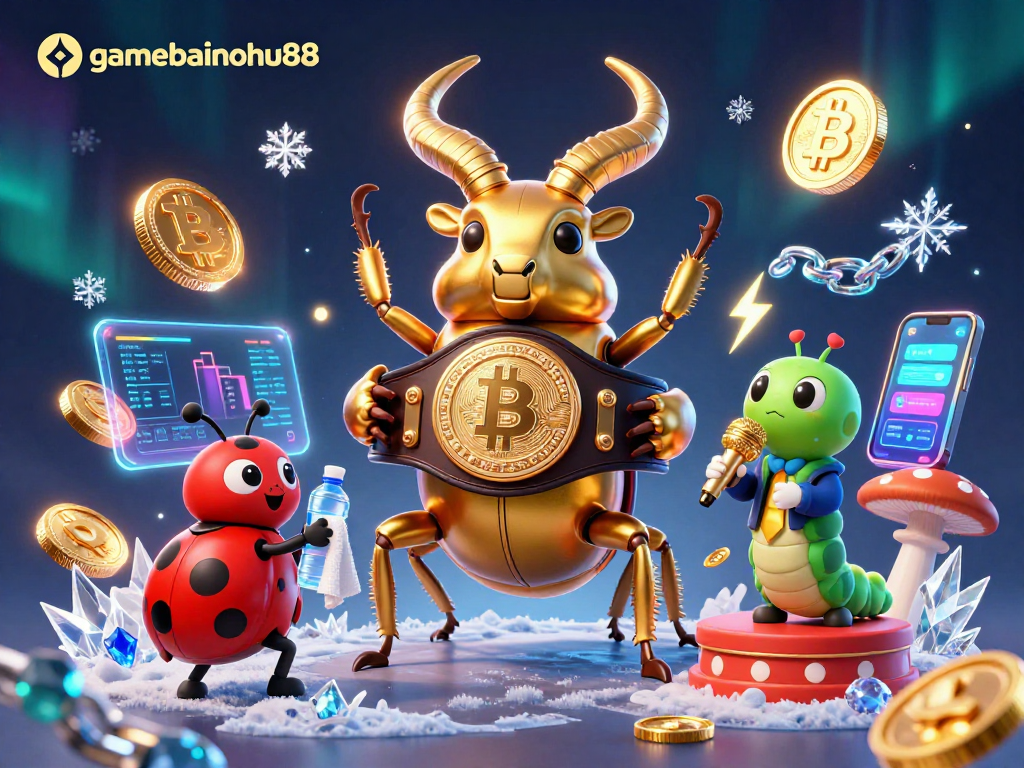 Engage with gamebainohu88 in a thrilling 3D illustration of unique characters in an action-filled casino scene.