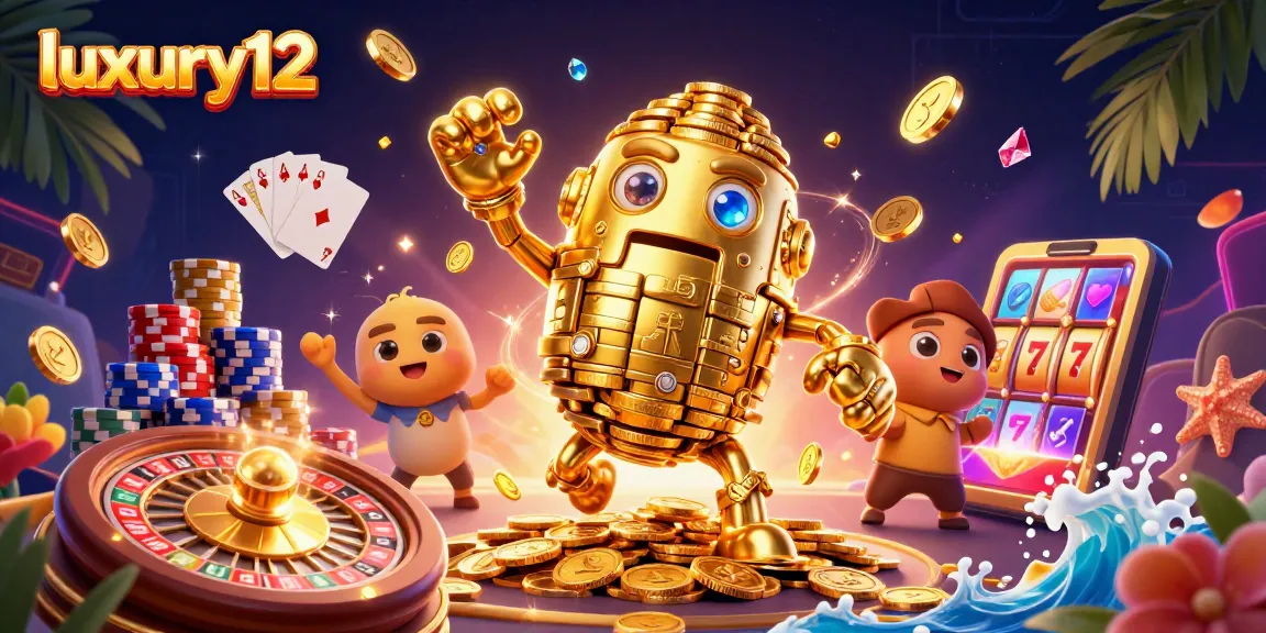 luxury12 memicu kegembiraan judi dengan mesin slot dan golem emas berkilau