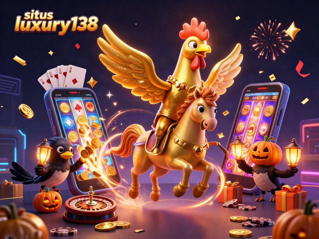 Situs luxury138 membawa pemain merasakan keseruan dengan kartun kasino malam, penuh hadiah dan permainan.