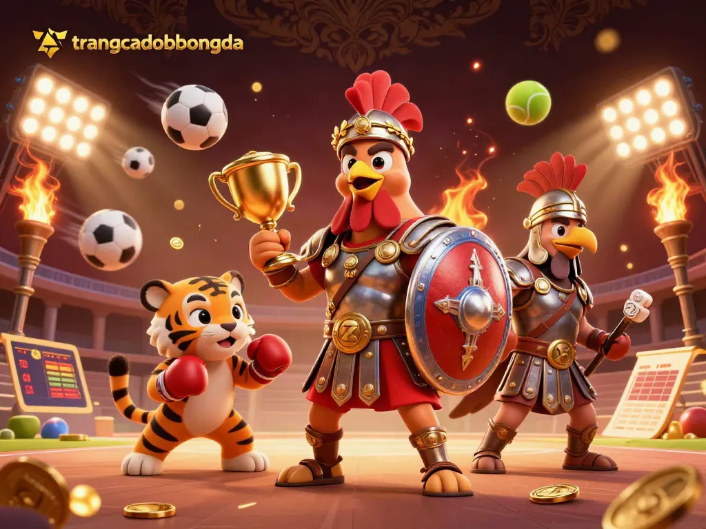 Bet on exciting matches at trangcadobongda with a dynamic illustration of sports betting action.