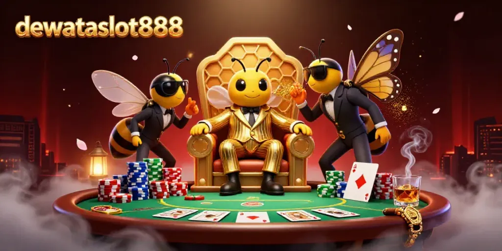 dewataslot888, rasakan keseruan permainan slot dengan ilustrasi kasino yang mendetail dan energik
