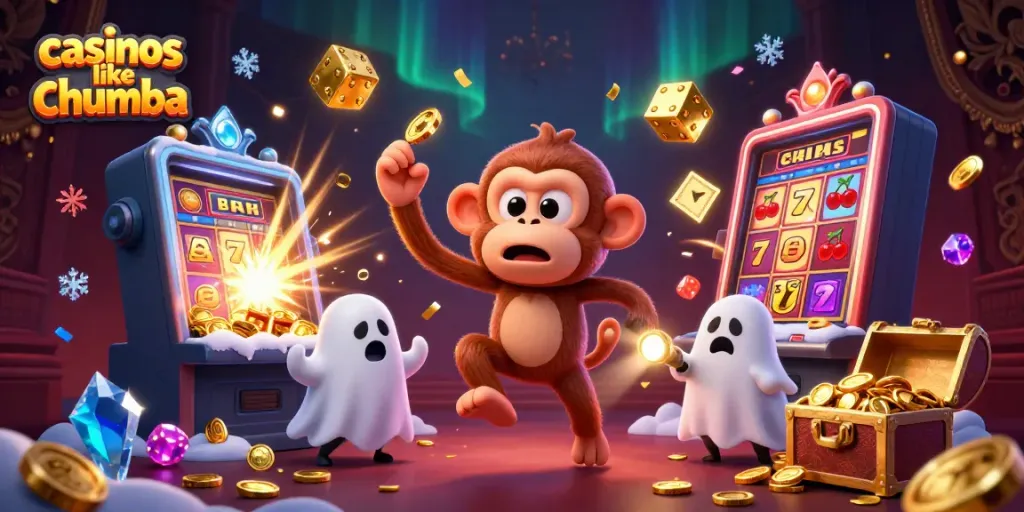 Play exciting games like casinos like Chumba at this vibrant, action-packed casino scene.