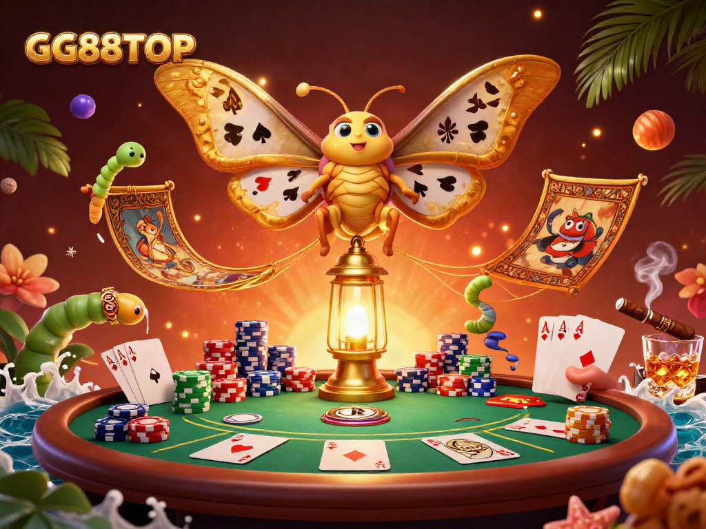 Engage in thrilling gameplay at GG88TOP with vibrant casino elements and stunning 3D illustrations.