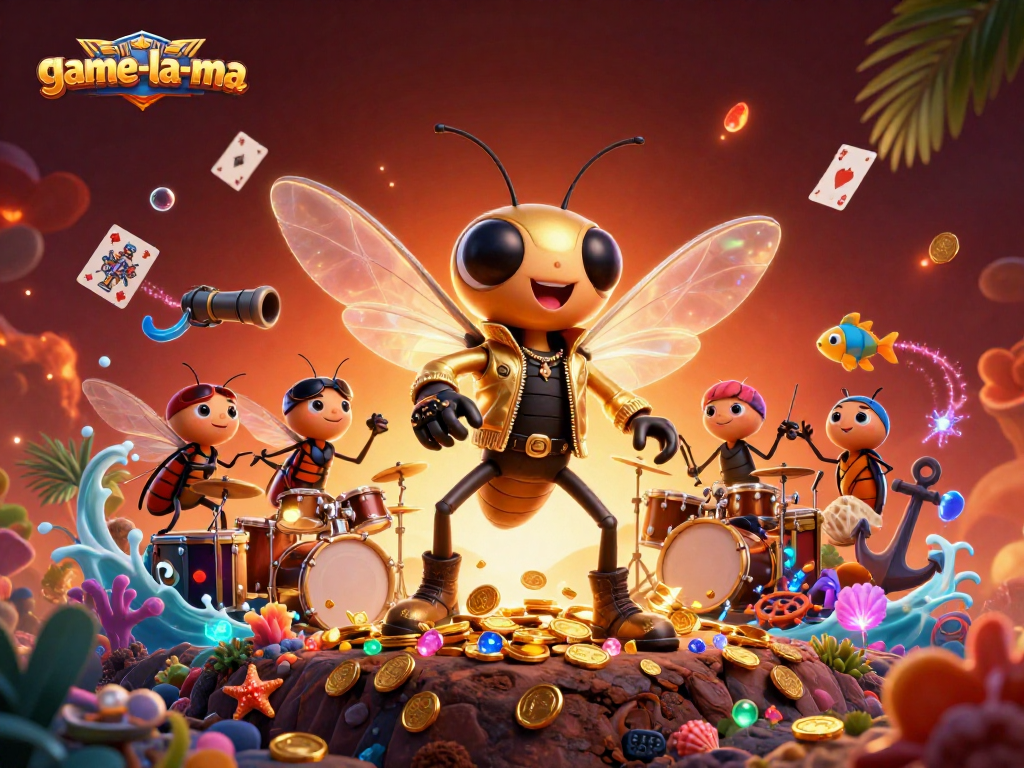 Experience game-la-ma's vibrant casino world with 3D cartoon characters and thrilling gaming elements.