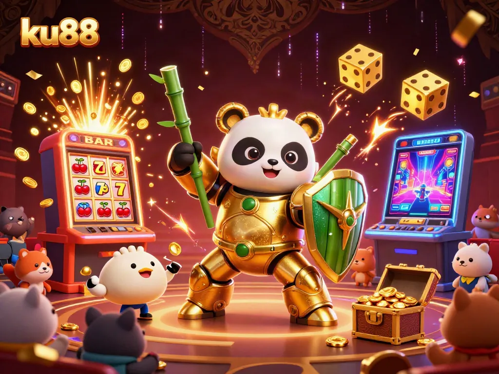 Experience the excitement at ku88 with vibrant slot jackpots and thrilling action in a dynamic casino scene.