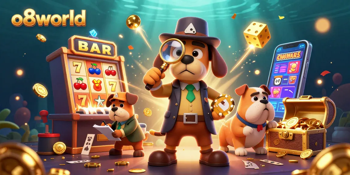 Experience thrilling gaming at o8world with vibrant casino illustrations blending fun and excitement.
