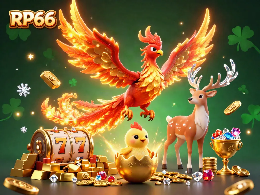 Spin the reels for riches as RP66's phoenix celebrates new jackpots and treasures.