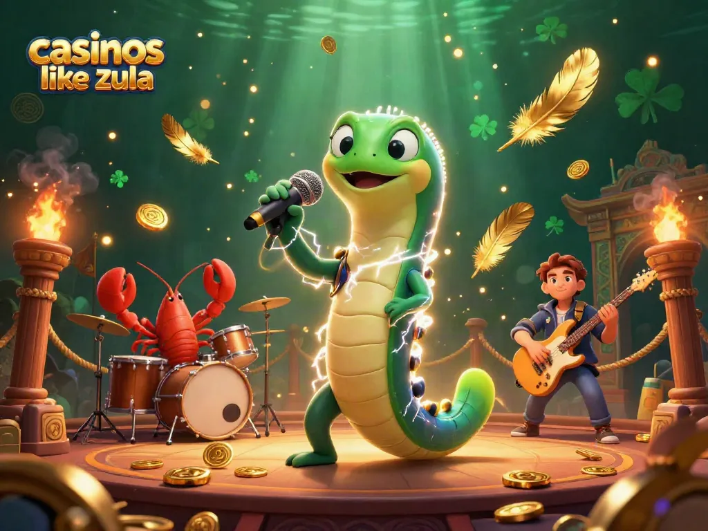Experience the thrill of casinos like Zula with this vibrant underwater DJ performance scene.
