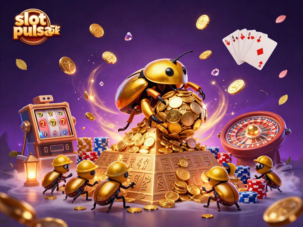 Experience thrilling wins with slot pulsa 5k as golden beetles roll coins and reveal jackpots.